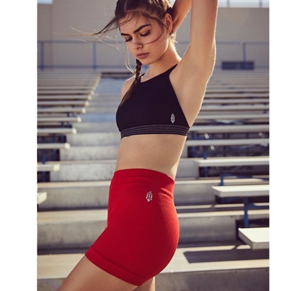 Fp movement Prajna bike shorts - red - xs/s